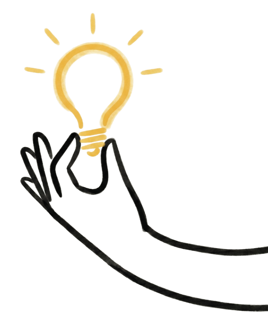 Hand holding lightbulb - nurturing understanding